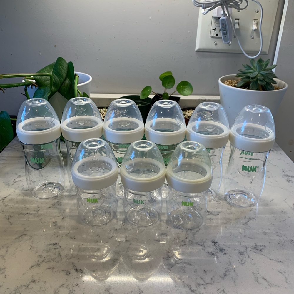 Nuk Simply Natural Baby Bottles Lot of 9